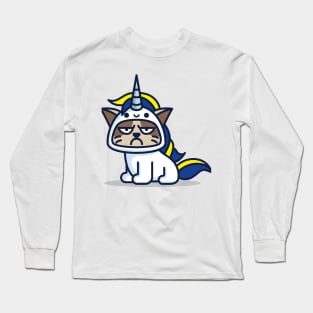 Grumpy Unicorn Cat Long Sleeve T-Shirt